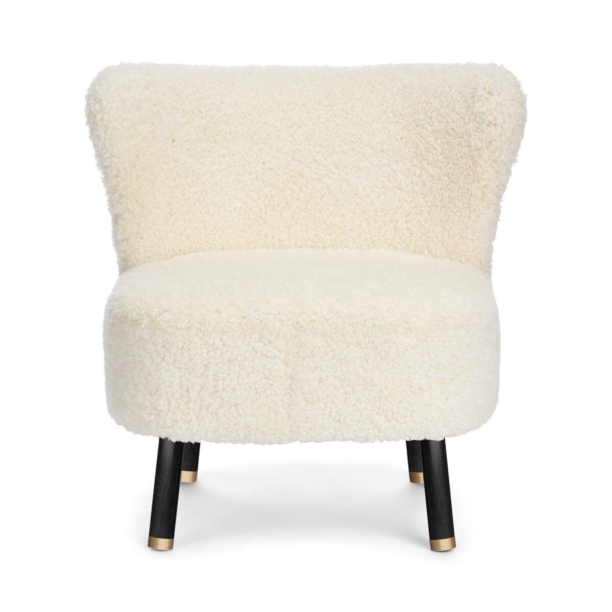 Emil Lounge Chair | Korthåret Hvid