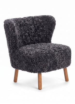 Emil Lounge Chair | Korthåret Antracitgrå