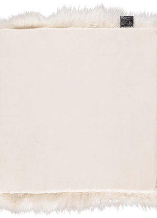 Sædehynde | Lammeskind | Langhåret | 37x37 cm Beige