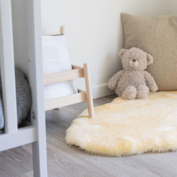 Baby Lammeskind | Korthåret | 80 cm Creme Creme