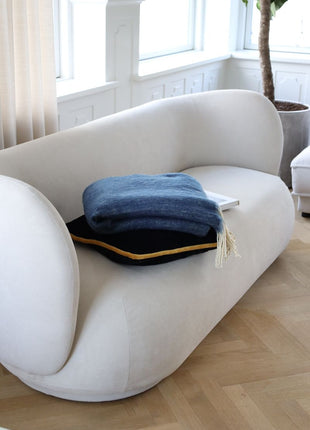 Uldplaid | Mohair | 130x170 cm Blågrå