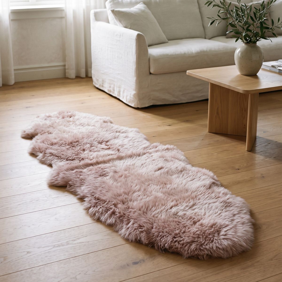 Dobbelt Lammeskind | Langhåret | 170x60 cm