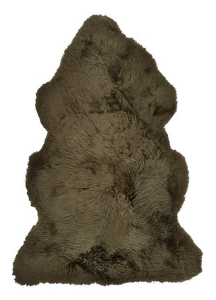 Lammeskind premium | Langhåret | New Zealand | 115x60 cm Mørkegrøn