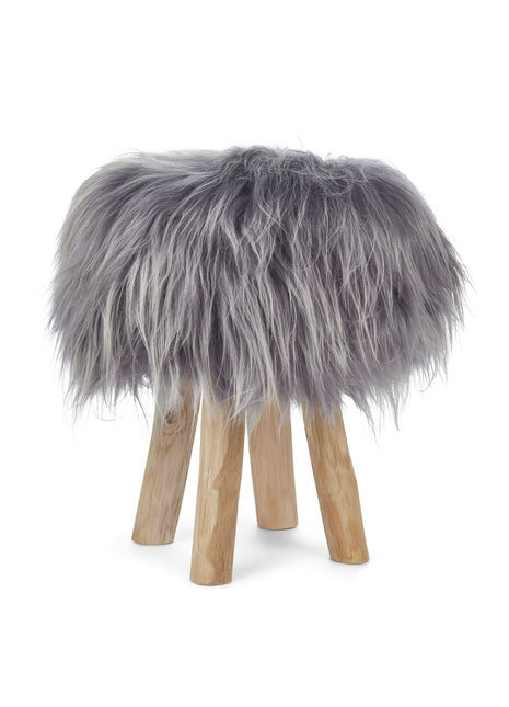 Betræk til barstol/skammel | Langhåret | Island | D35 cm