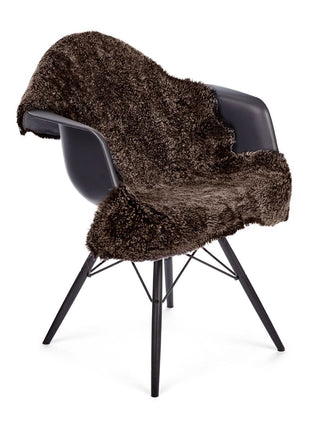 Premium Lammeskind | Korthåret | Krøllet | 100x60 cm Cappuccino