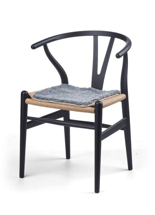 Sædehynder | Zero Waste | Lammeskind | Korthåret | 35x35 cm Lysegrå