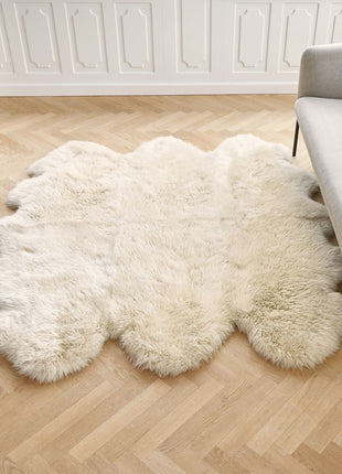 Gulvtæppe | Langhåret | New Zealand | 180x162 cm Sort