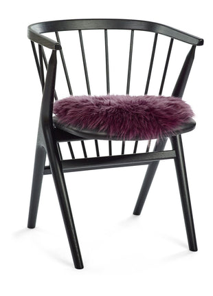 Sædehynde | Lammeskind | Langhåret | D38 cm Lilla