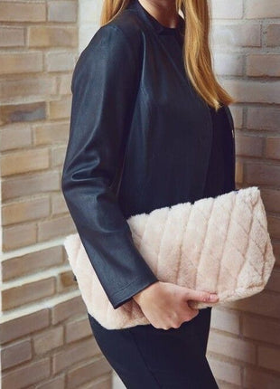 Hannah Clutch | Lammeskind  Beige