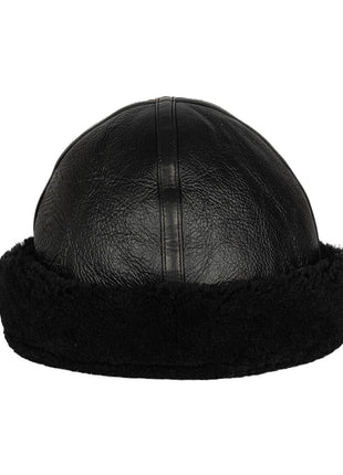 Smilla Hat af Doubleface Lammeskind Sort