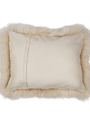 Lammeskindspude | Langhåret | New Zealand | 35x45 cm Beige
