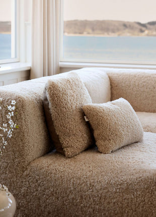 Classic Collection | Uldpude | Korthåret | 52x52 cm | 34x52 cm Beige/Pearl