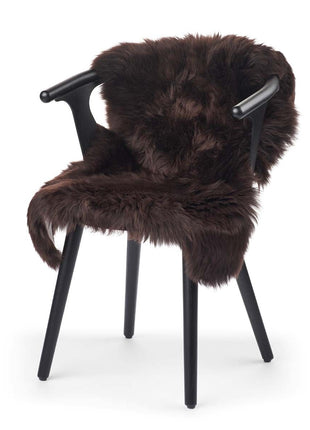 Lammeskind premium | Langhåret | New Zealand | 100x60 cm Chokolade