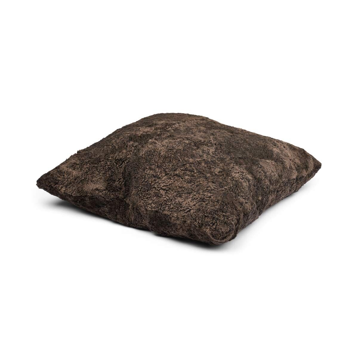 Maxi Float Pude | Korthåret | New Zealand | Dobbeltsidet | 90x90 cm Cappuccino