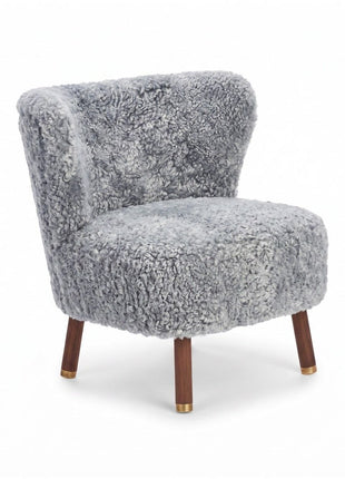 Emil Lounge Chair | Korthåret Lysegrå