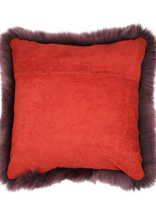 Lammeskindspude | Langhåret | New Zealand |  50x50 cm Lilla