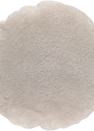Lammeskindspude | Velvet | Moccasin | Ø45 cm | Ø62 cm Grå Sand