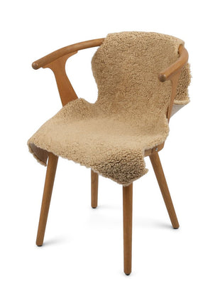 Premium Lammeskind | Korthåret | Krøllet | 100x60 cm Honning