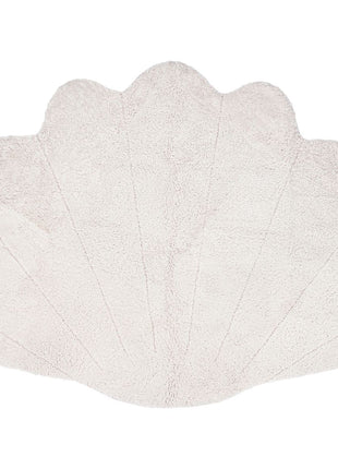 Shell Design Gulvtæppe | Lammeskind | Korthåret | 210x150 cm Hvid