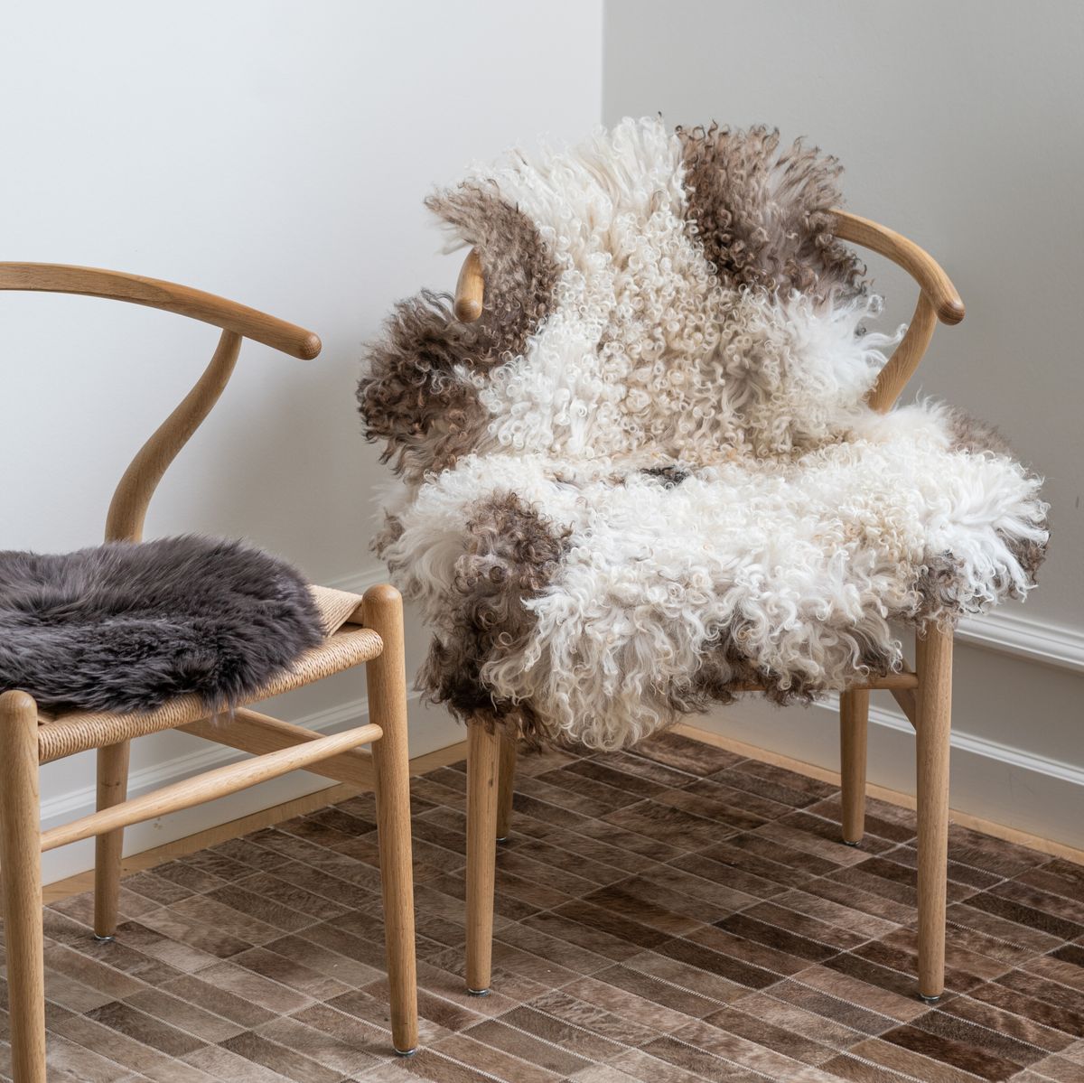 Lammeskind | Krøllet | Østrig | 90x60 cm Natursort