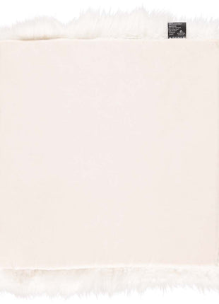 Sædehynde | Lammeskind | Langhåret | 37x37 cm Hvid