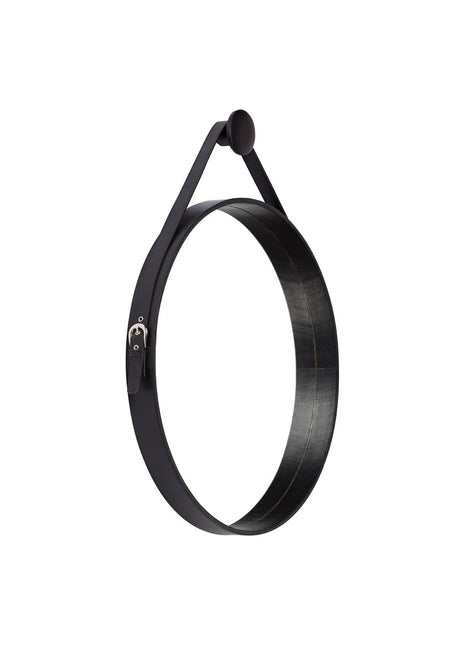 Spejl | Kalvelæder | D60x6 cm