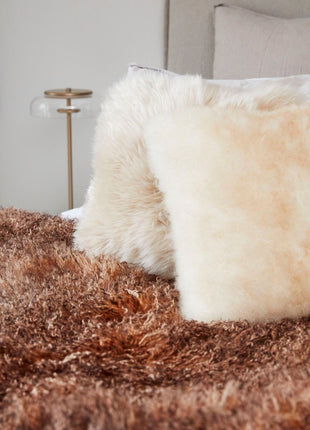 Plaid | Lammeskind | Premium | Langhåret | 180x140 cm Lilla