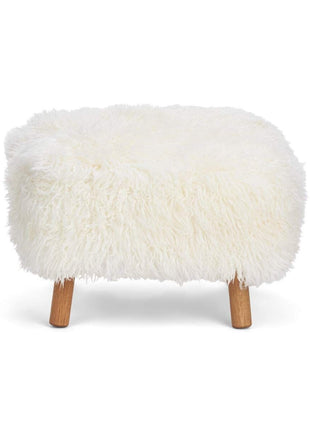 Emily fodskammel | Langhåret  Hvid