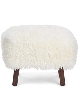 Emily fodskammel | Langhåret  Hvid