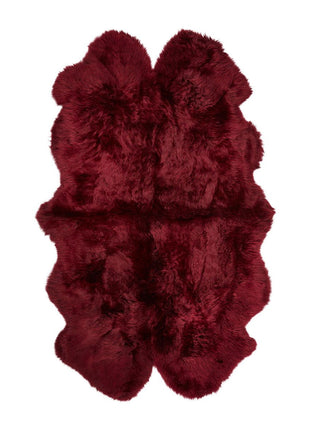 Gulvtæppe | Langhåret | New Zealand | 180x110 cm Bordeaux