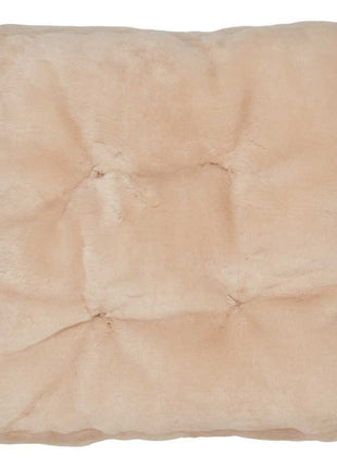 Sædehynde | Lammeskind | Moccasin | Korthåret | 45x45 cm Kastanje 