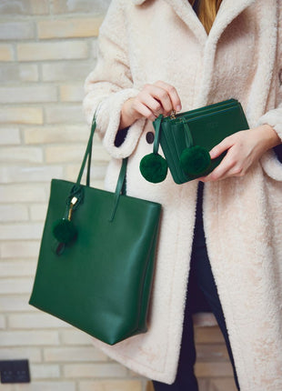 Camilla Clutch | 3 i 1 | Læder Antik Grøn