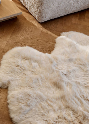 Gulvtæppe | Langhåret | New Zealand | 180x162 cm Sort