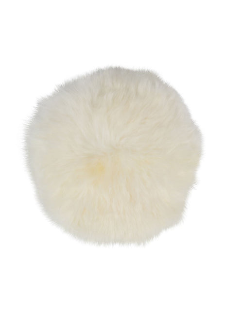 Sædehynder | 2 stk. | Merino Lammeskind | Langhåret | D35 cm