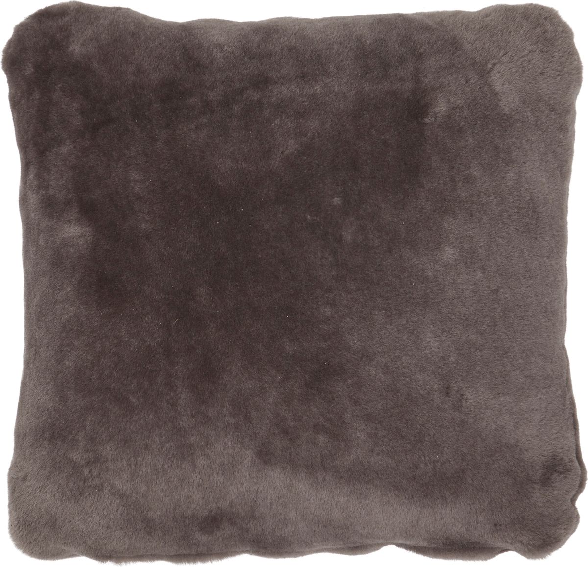 Lammeskindspude | Moccasin | Dobbeltsidet | 40x40 cm Mørkegrå
