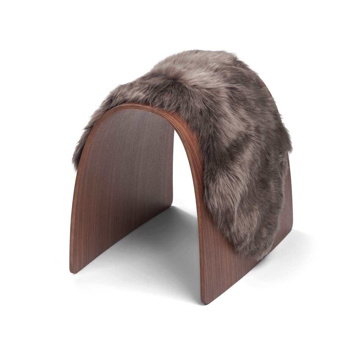 Sheep Stool cover | Langhåret | New Zealand Valnød