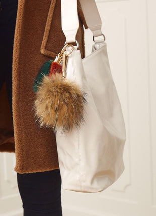 Pom Pom nøglering Bordeaux