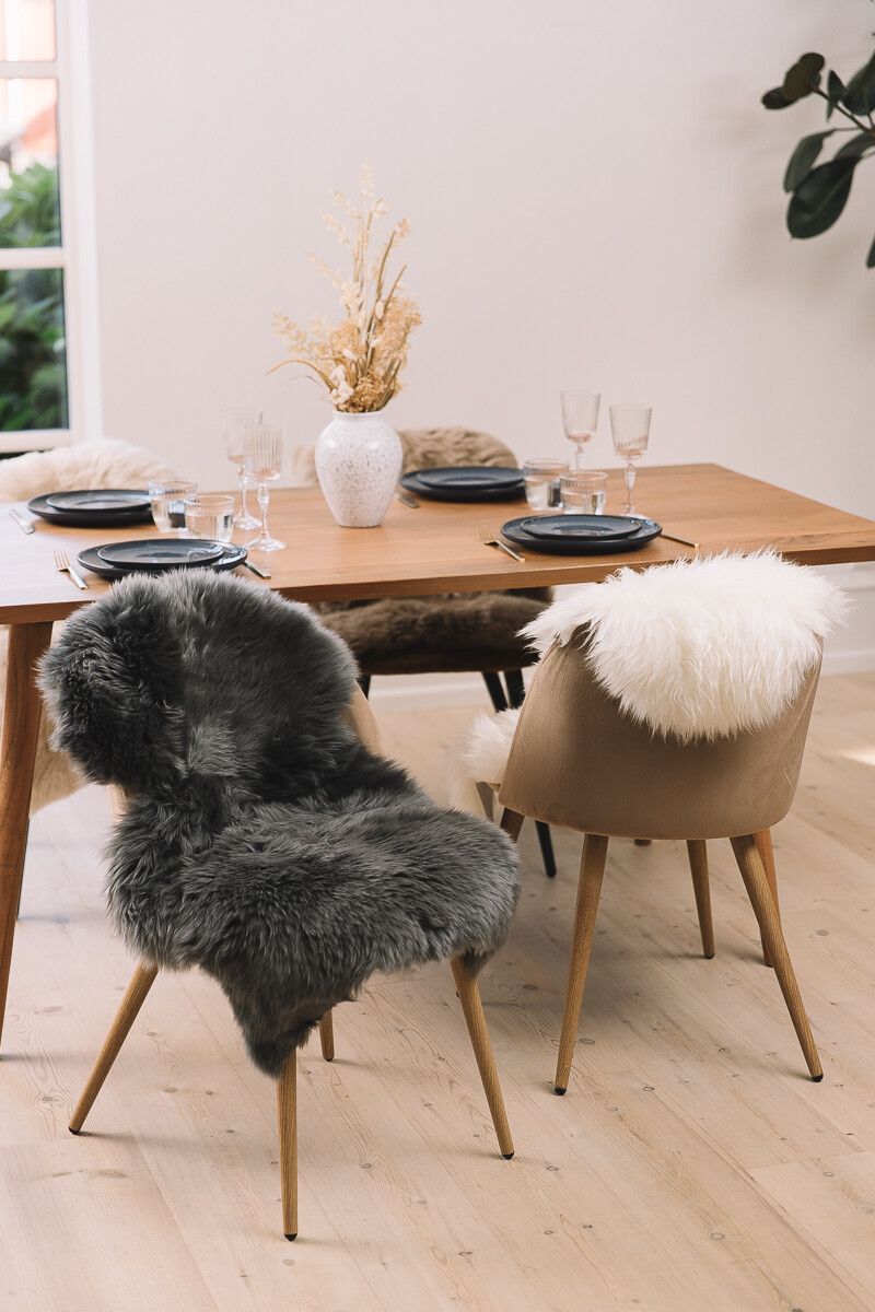 Lammeskind | Langhåret | 90+cm Beige