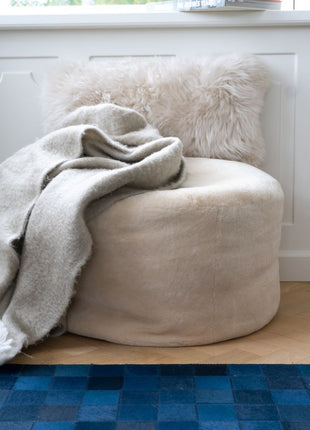 Uldtæppe | Mohair | 130x170 cm Lys Beige