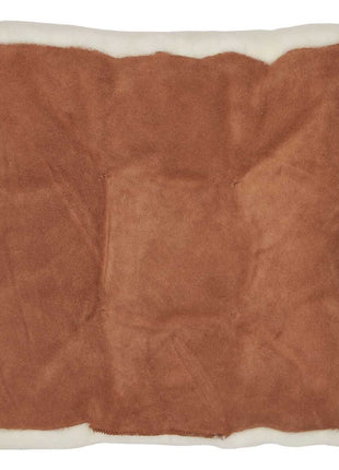 Sædehynde | Lammeskind | Moccasin | Korthåret | 45x45 cm Hvid