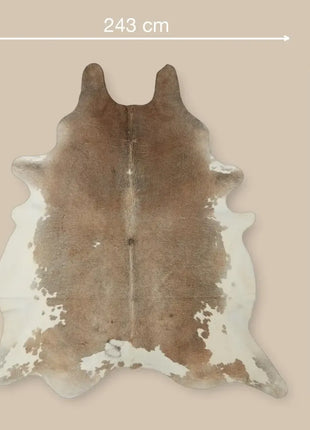 Tæppe af koskind | 4,2 kvm Grå Beige