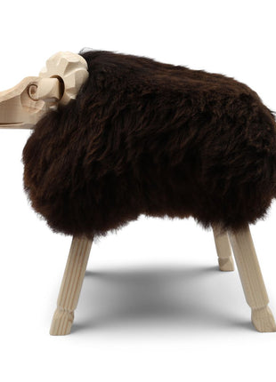 Alpin Fåreskulptur Naturbrun