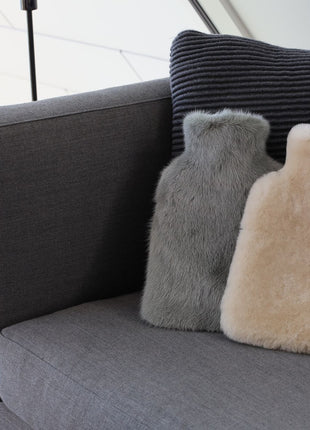 Varmedunk | Kaninpels | 32x22 cm Beige