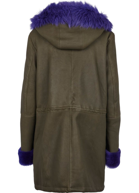 Merle Jakke Grøn / Lilla