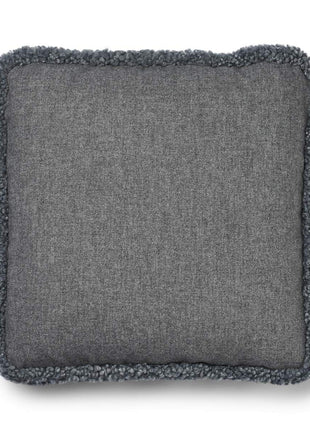 Lammeskindspude | Korthåret | 52x52 cm Grå / Lysegrå 