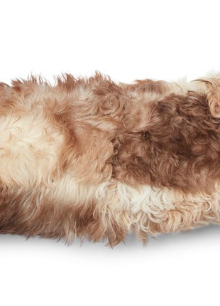 Lammeskindspude | Korthåret | Toscana | Dobbeltsidet Brun / Beige Mix