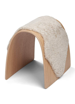 Betræk til skammel | Korthåret Beige