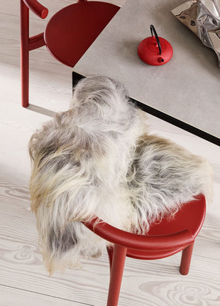 Lammeskind | Langhåret | Island | 120+x60 cm Naturgrå