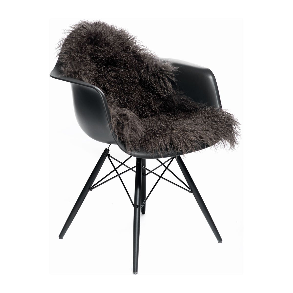 Lammeskind | Krøllet | Tibet | 135x50 cm Taupe