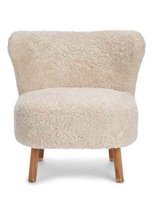 Emil lænestol | Korthåret Beige